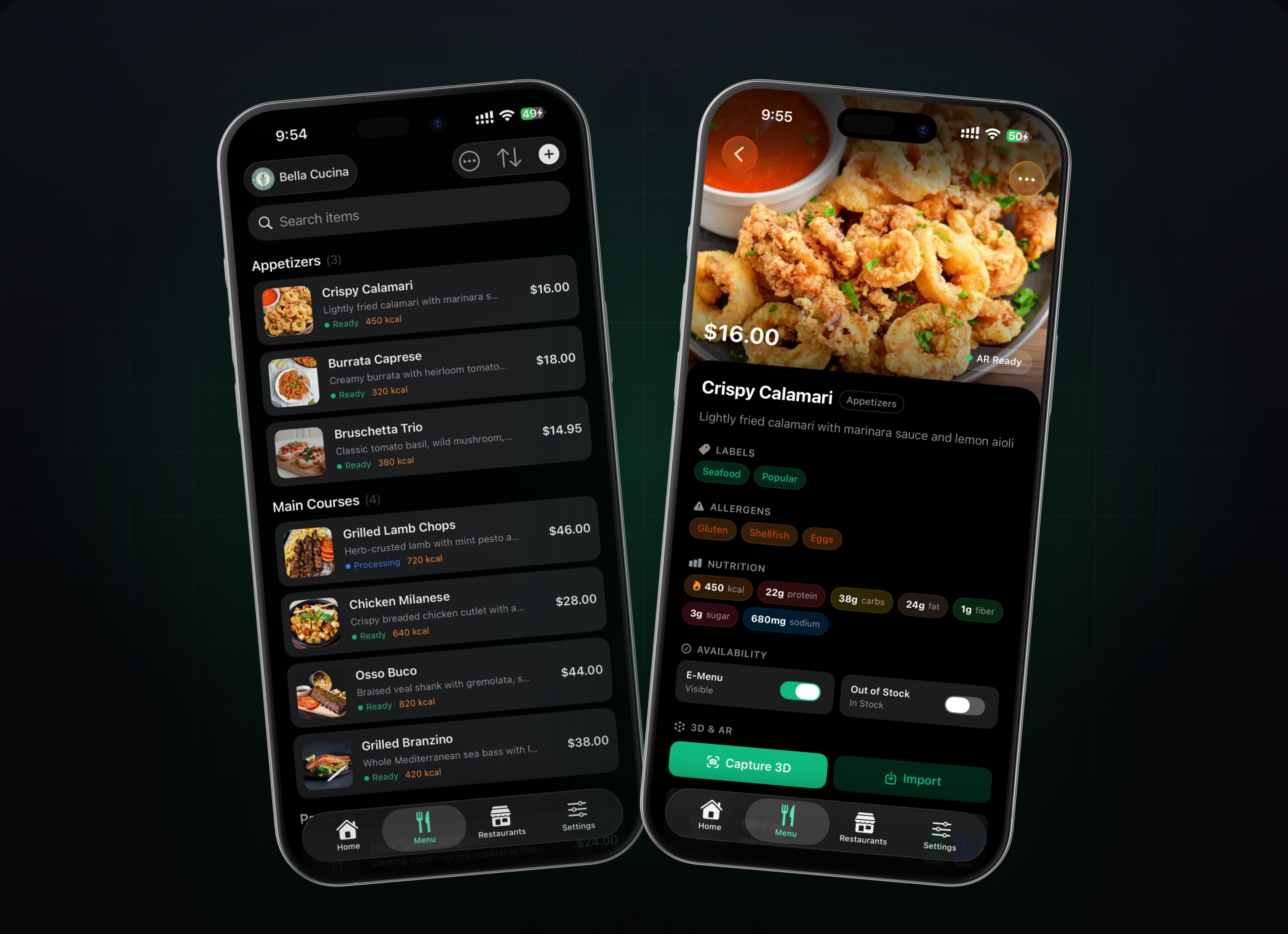 Menu Management